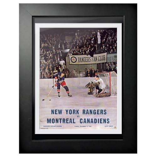 New York Rangers Program Cover - New York vs Montreal Canadiens