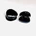 Natural Black Onyx Gemstone Double Flared Teardrop Ear Plugs – Handmade Stone Gauges for Stretched Ears – Organic Body Piercing Jewelry – Pair (50 mm)