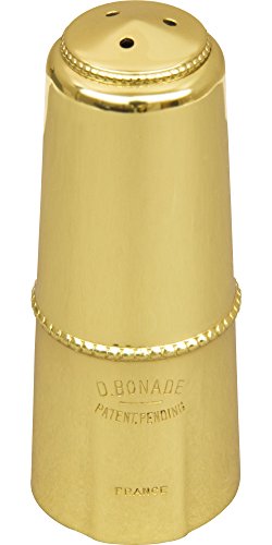 Bonade 2254UGC Inverted Alto Saxophone Mouthpiece Cap - Gold Lacquer