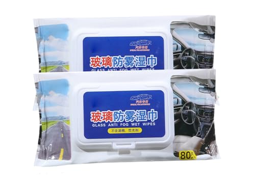 Image of YANCI Anti Fog Lens Wipes | Long-Lasting Anti Fog Glass Cleaner Pre-Moistened Cleaning Wipes | Gentle Lens Cleaning Wipes Glass Cleaning Wipes for Window (Pack of 2-160pcs)