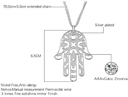 Women's Hand Pendant, Long Y-Shaped Necklace, Fashion Pullover Chain, Winter, The Best Gift for Girls, Silver - Image 5