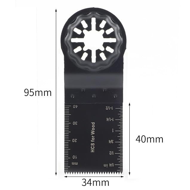 Set 24 lame oscillanti per utensile multifunzione, lame a sgancio rapido per taglio legno metallo plastica, kit accessori