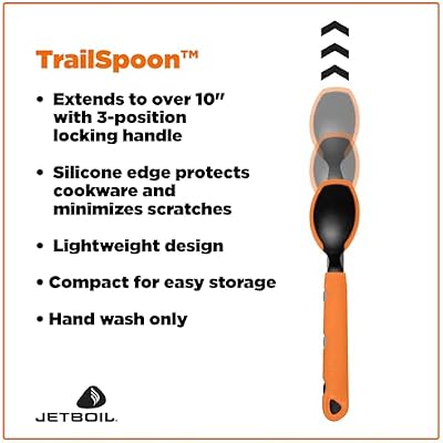 Jetboil TrailSpoon Extendable Backpacking and Camping Spoon
