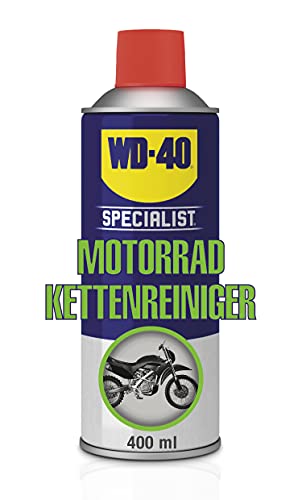 WD-40 Specialist Motorbike Motorradpflegeset | 3×400ml: Kettenreiniger, Kettenspray & Wachspolitur | Reinigt, schmiert & schützt | Für Kette, Lack & Metall | Korrosionsschutz | Glanzfinish