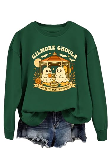 Gilmores Ghouls Sweatshirt Where You Haunts I Will Follow Sweatshirt Halloween Fall Ghost Sweater
