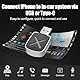 Wireless CarPlay Adapter, 2025 Upgrade Kabelloser CarPlay-Adapter für iPhone, USB Auto CarPlay-Dongle mit USB A/C, Kabelloser Dongle-Konverter Kompatibel mit Apple iOS 10+ und 800+ Automodelle