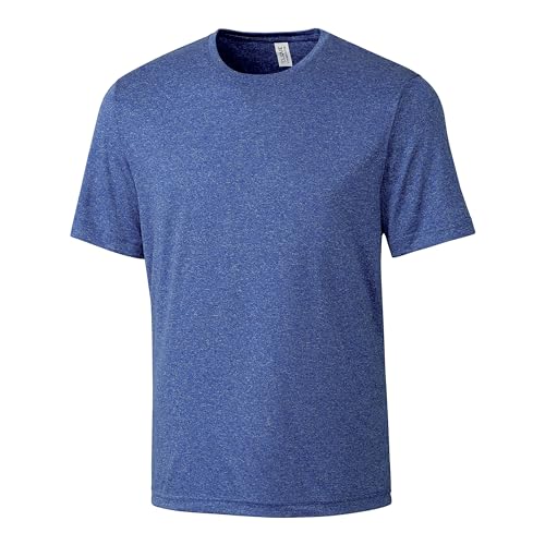 Clique Charge Active Mens Short Sleeve Tee, Blue Heather, XXL