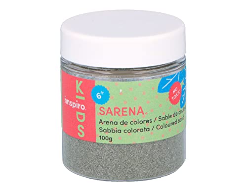 INNSPIRO Arena de colores gris claro 100gr., para Decoración y Manualidades
