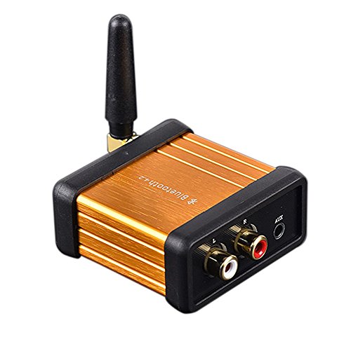 WINGONEER Bluetooth Receptor Audio sin Hilos de Bluetooth V4.2 CSR64215 Soporte APTX para fluir de la msica Sistema de Sonido Funciona con telfonos Inteligentes y Las tabletas