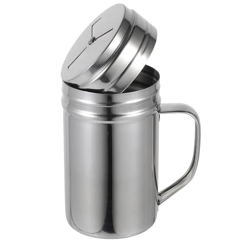 OSALADI Shaker per Condimenti in Acciaio Inox 304 Manico Ergonomico, Dispenser per Pepe e Sale da Cucina, Contenitore Multifunzione per Spezie Adatto a Casa e Ristorante
