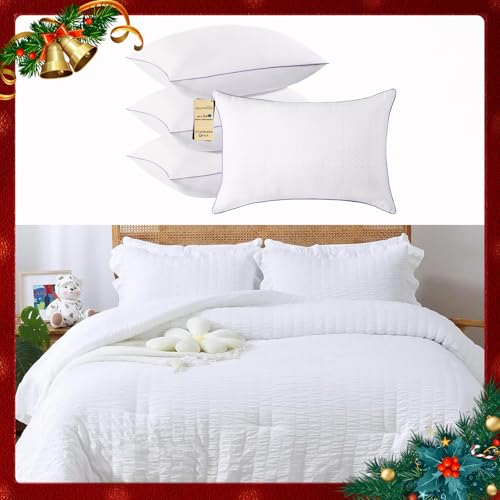 Set 4 Almohadas King Size Suave y Cómoda