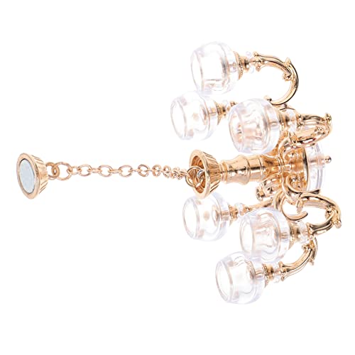 SOESFOUFU 迷?吊灯模型 スケール ミニチュアシャンデリア 家具装飾用 迷?