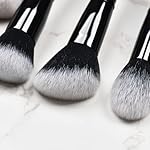 LORYP 4 Pcs Full Face Professional Makeup Brushes Set with Retractable Kabuki Airbrush For Powder,Liquid,Cream,Angled Blush Brush, Foundation Brush, Tapered Highlight Brush - Image 2