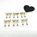 14K Gold Plating Tiny 3MM Minimalist Stud Earrings Micro 20G Cartilage Piercing Ear Studs Mini Bead Post Earrings for Women&Men…