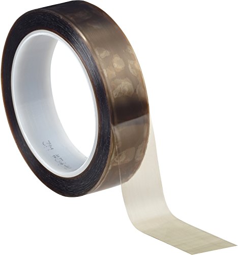 3M PTFE Film Tape 5490, Brown, 1 in x 36 yd, 3.7 mil