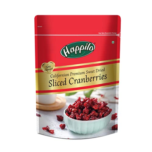 Image of Happilo 100% Natural Premium Whole Cashews, 200g & Premium Californian Dried and Sweet Sliced Cranberries, 200 g