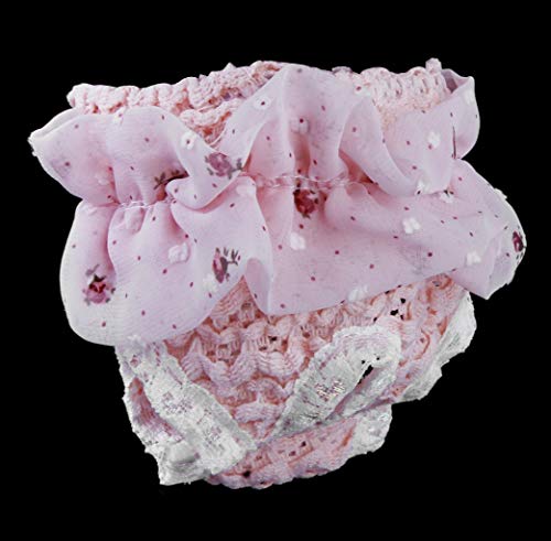 Pequeña mascota cachorro hembra perro pantalón sanitario pañal breve encaje rosa M rentable y,