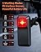 WSDCAM Bike Radar Tail Light, Visual and Audible Alerts for Vehicles Up to 153 Yards Away, Auto ON/Off, Rechargeable IPX6 Waterproof Cycling Rearview Bicycle Radar Rear Light Support Bike Computer APP