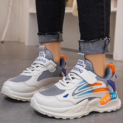 IWIHMIV Boys Athletic Shoes Girls Casual Breathable Lightweight Walking Shoes Comfortable Tennis Sneakers for Kids3