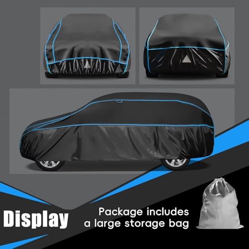 Image of Hail Protector Car Cover for SUV, Anti Hail Car Covers Thick Multi-Layered EVA Outdoor, Hail Proof Car Cover All Weather, Hail Protection Padded Fit Large SUV Jeep (Length 202 to 211 inch)