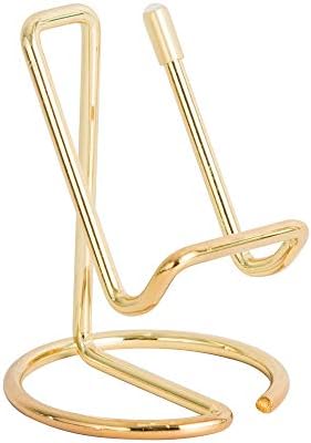 Cell Phone Iron Stand Holder, Rose Gold Universal Portable Tablets Holder, Compatible with All Mobile Phones by HubHnb (Golden)