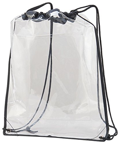 Augusta Sportswear Clear Cinch Sack OS Clear/Black