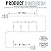 612 Vermont 50 Clear Christmas Lights on White Wire, UL Approved for Indoor/Outdoor Use, 9 Foot of Lighted Length, 11 Foot of Total Length