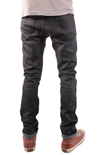 TheMogan Men's Brawn Guy Indigo Raw Denim Slim Jeans2