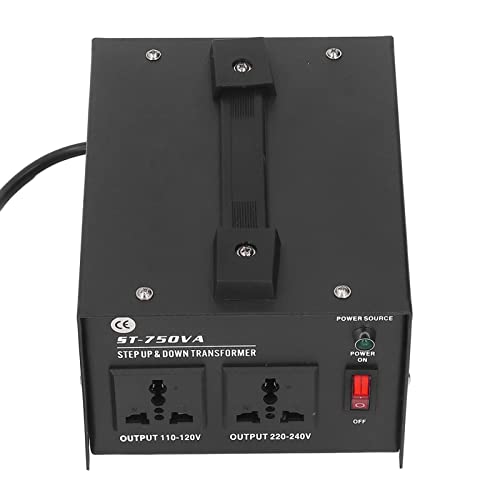 Convertisseur de tension portable 110V-120V/220V-240V transformateur abaisseur de puissance 750W
