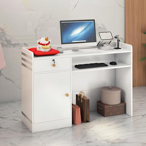 Comptoir de réception sécurisé table de caisse compacte pour petit espace