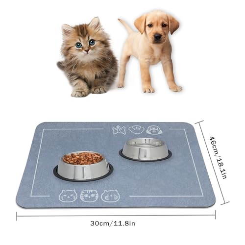 YCT tapete de comida para animais de estimação para gatos, tapete de alimentação para gatos, tapete