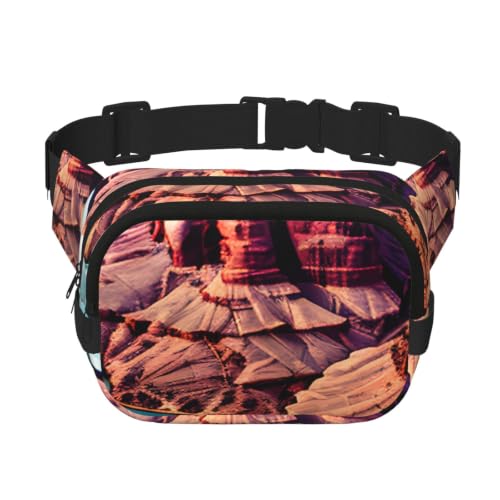 Sac banane homme femme carré Beauty Grand Canyon pour sport décontracté et usage quotidien