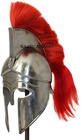 NauticalMart Medieval Corinthian Helmet with Red Plume