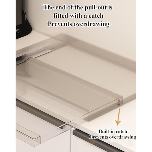 Solution de Rangement Gain de Place pour Cuisine Moderne avec Support Micro-Ondes - 4