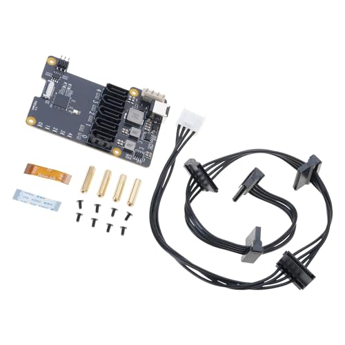 Placa PCIE X1009 para conectar 5 discos en Raspberry Pi 5B sin cortes