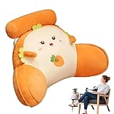 WEITING Rückenkissen Mit Armlehnen Mit Abnehmbarer NackenstüTze, Lesekissen Für Bett, Sofa, Bettsessel Rückenlehnenkissen,Kissengeschenke Für Ehemann,Freund