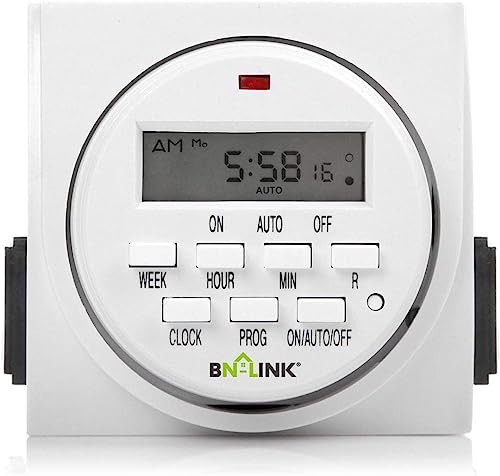 BN-LINK 7 Day Heavy Duty Digital Programmable Timer, FD60 U6,...