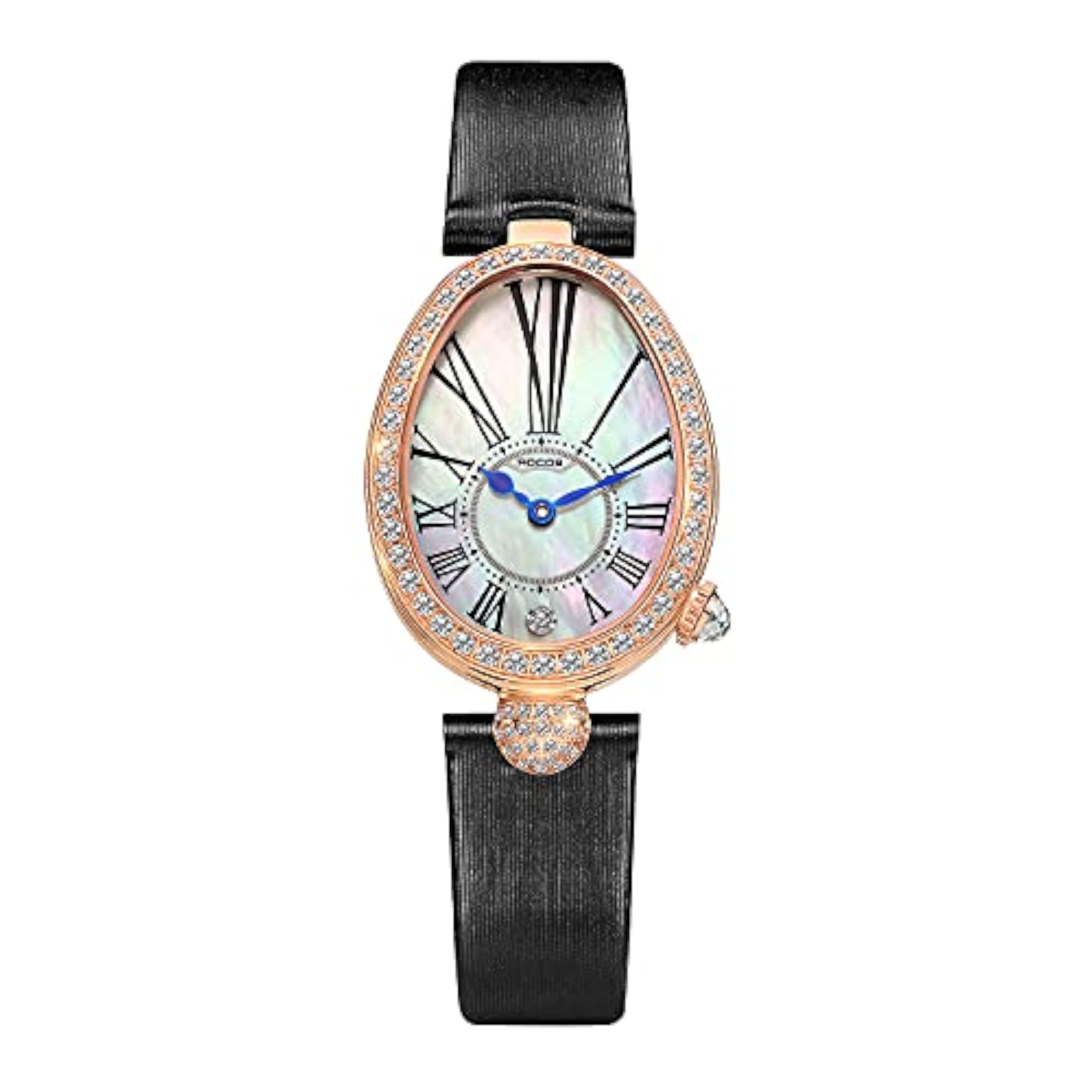 Women's Vintage Oval Luxury Watch, Elegant Design