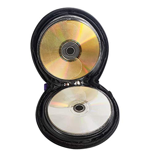 Zyhw Round 20 Disc Purple Oxford Fabric Cd Dvd Holder Storage Case #TOP1