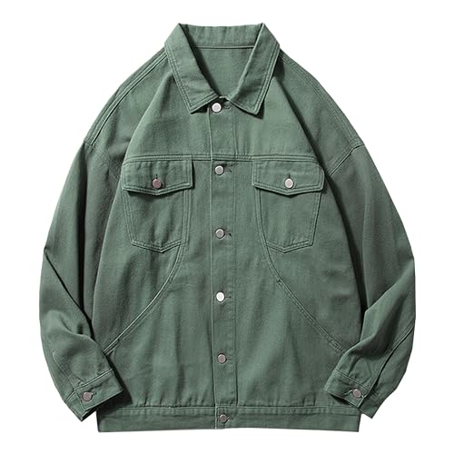 Veste en jean décontracté slim pour structurer la silhouette masculine
