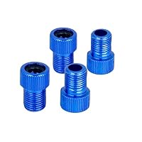 ZOOENIE Lot De 4 Adaptateurs Presta/Schrader En Alu – Pour Pompe à Vélo, Valve F/V Et A/V, Joint Torique Inclus