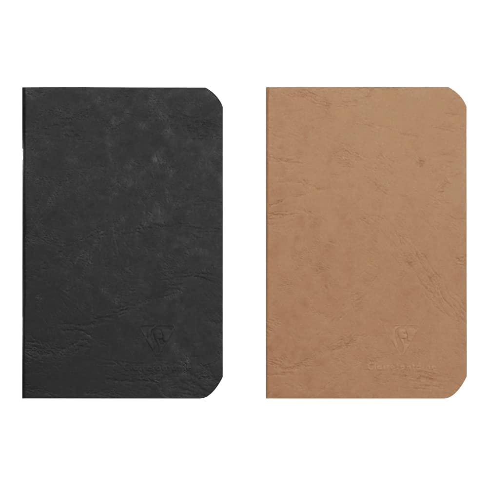 Taccuino Clairefontaine Age Bag Nero 9x14 Cm - 96 Pagine Carta 90g, Copertina Effetto Pelle - Foto 10