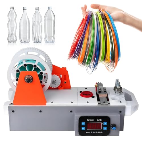 PET Bottle Recycler 1.75mm Filament Extruder for 3D Printing for DIY Makers & Studios with Digital Control Adjustable Temperature A