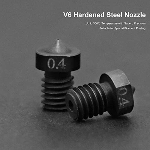 iMetrx Kobra Hotend mit 2Stück V6 Gehärtete Düse für Anycubic Kobra 3D Drucker