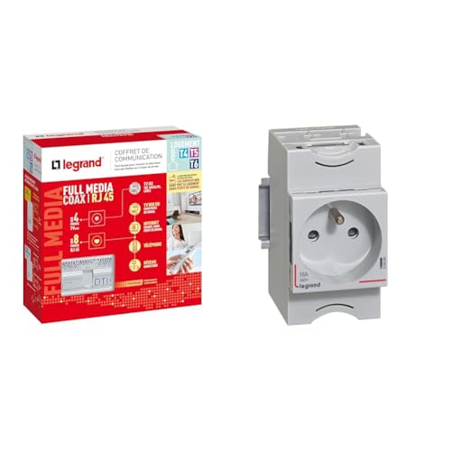 LEGRAND - Coffret de Communication Pré-équipé Full Media - Coffret DTI RJ45/Coaxial & 004280...