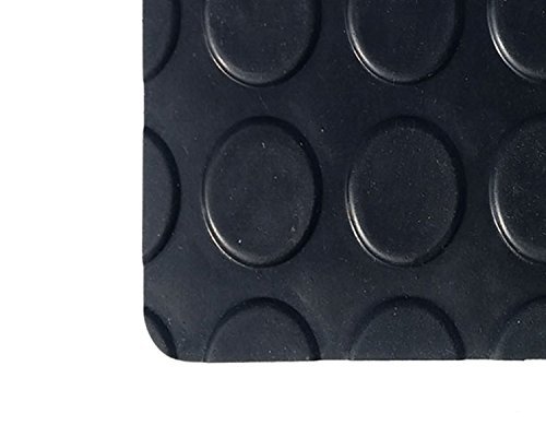 Pavimento gomma nero bollato altezza 120 cm (1,2 x...