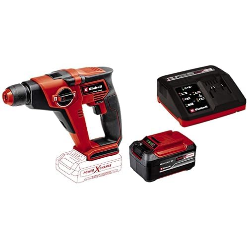 Einhell marteau perforateur sans fil 1.3 J mandrin SDS Plus compact puissant avec batterie