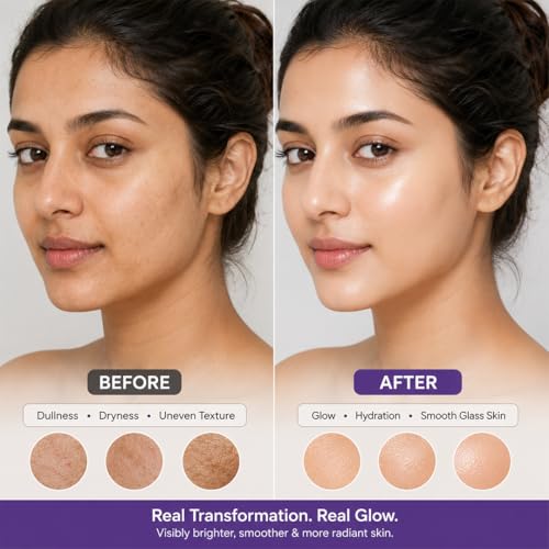 Image of Freeskin Korean Glow Face Serum with Panax Ginseng Root Extract, Moringa Seed Oil & Niacinamide | Glass Skin Effect, Deep Hydration & Skin Plumping | For All Skin Types - 30ml