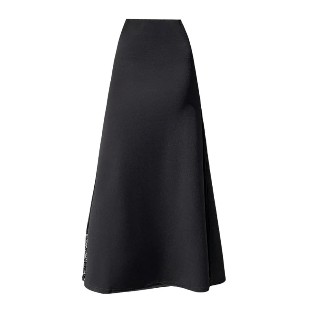 Hübscher Rock Bleistiftrock Damen Schwarzer Anzugrock Mit Hohem Taillen Spitzenrock Für Frauen Elegant