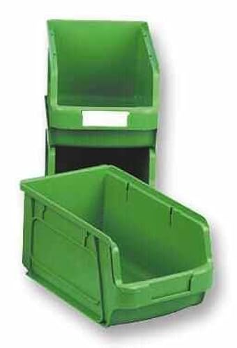 INTERBIN Bac de rangement en plastique haute capacité Vert Grand format 130 x 150 x 253 mm Cover